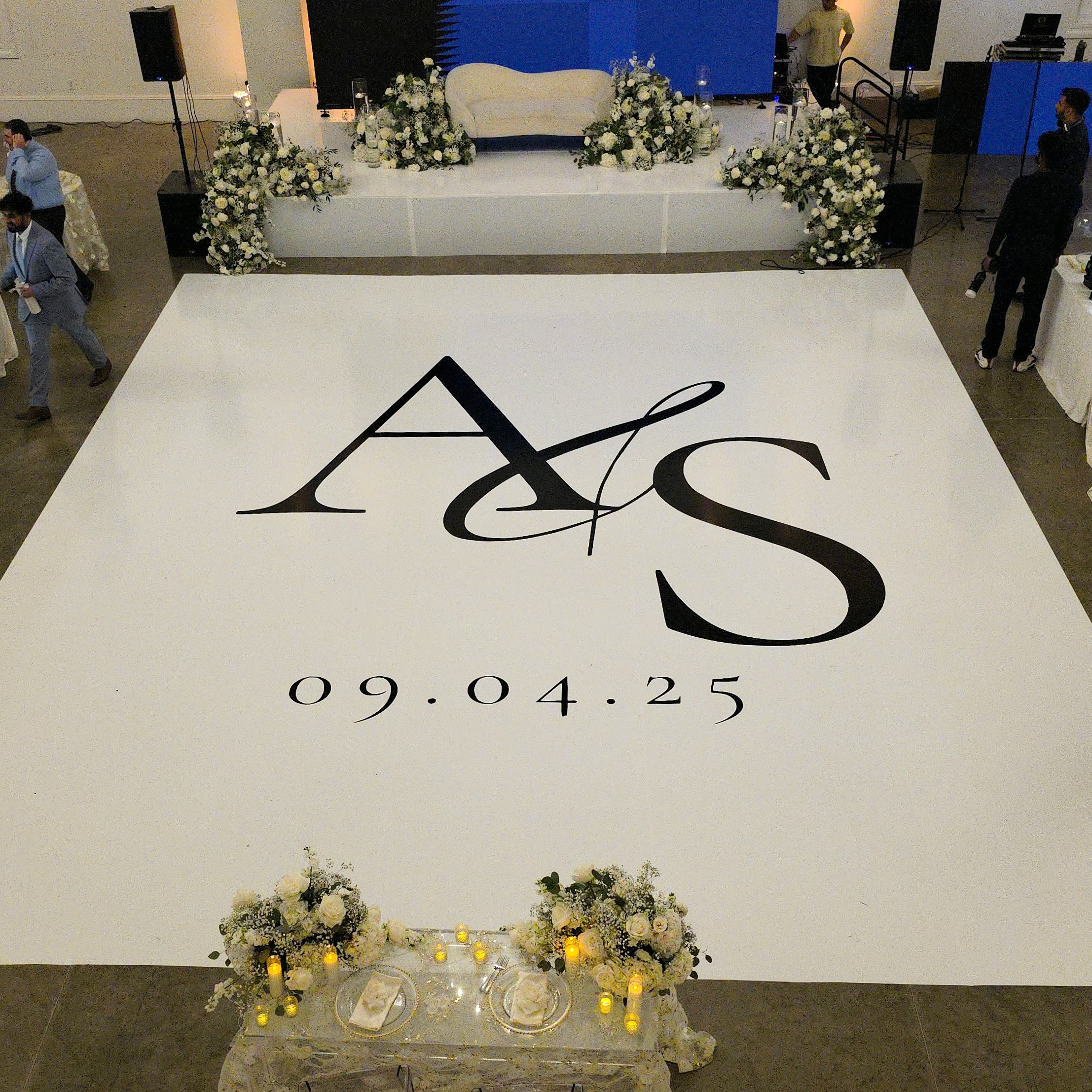 White Vinyl and Custom Decal Dancefloor 3
